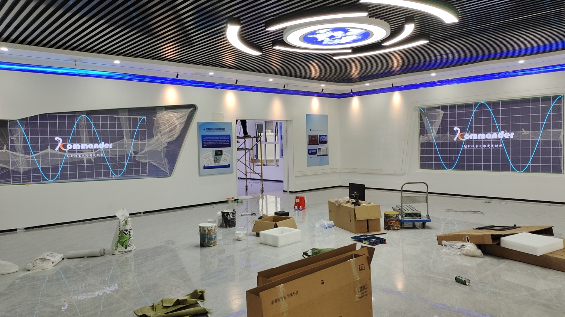 泰安肥城LED显示屏展厅案例