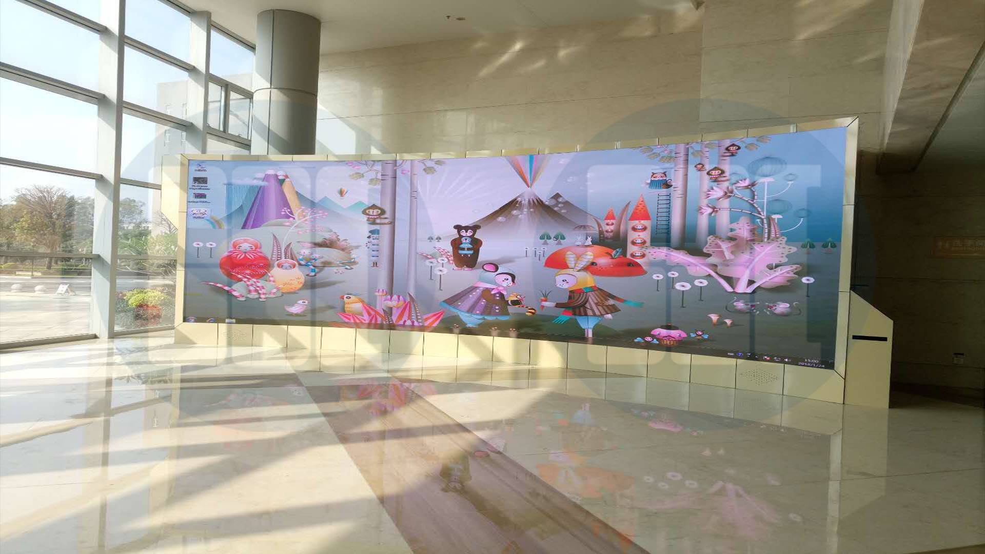 某企业展厅LED显示屏案例